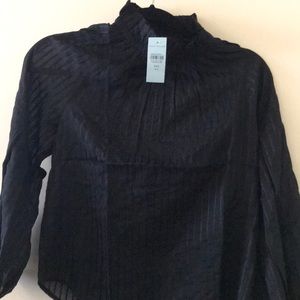 Sheer black blouse